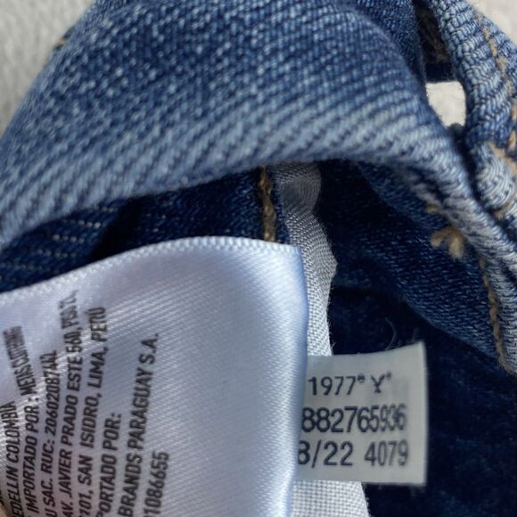 American Eagle Womens 2L Curvy Mom Jeans High Rise Blue Stretch Denim New Y2K - Picture 14 of 16